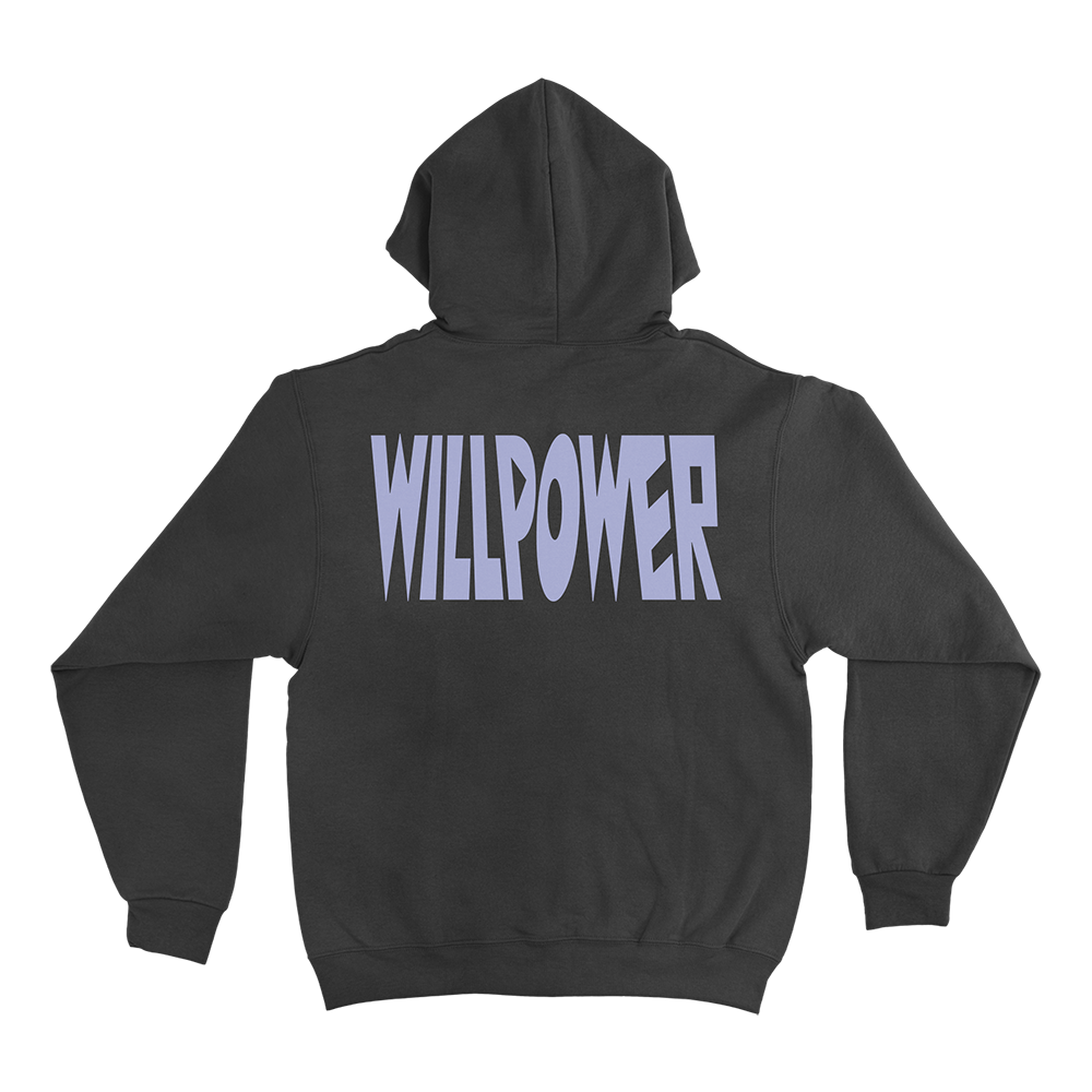 JOY DENALANE: "WILLPOWER" - Hoodie, dunkelgrau / unisex