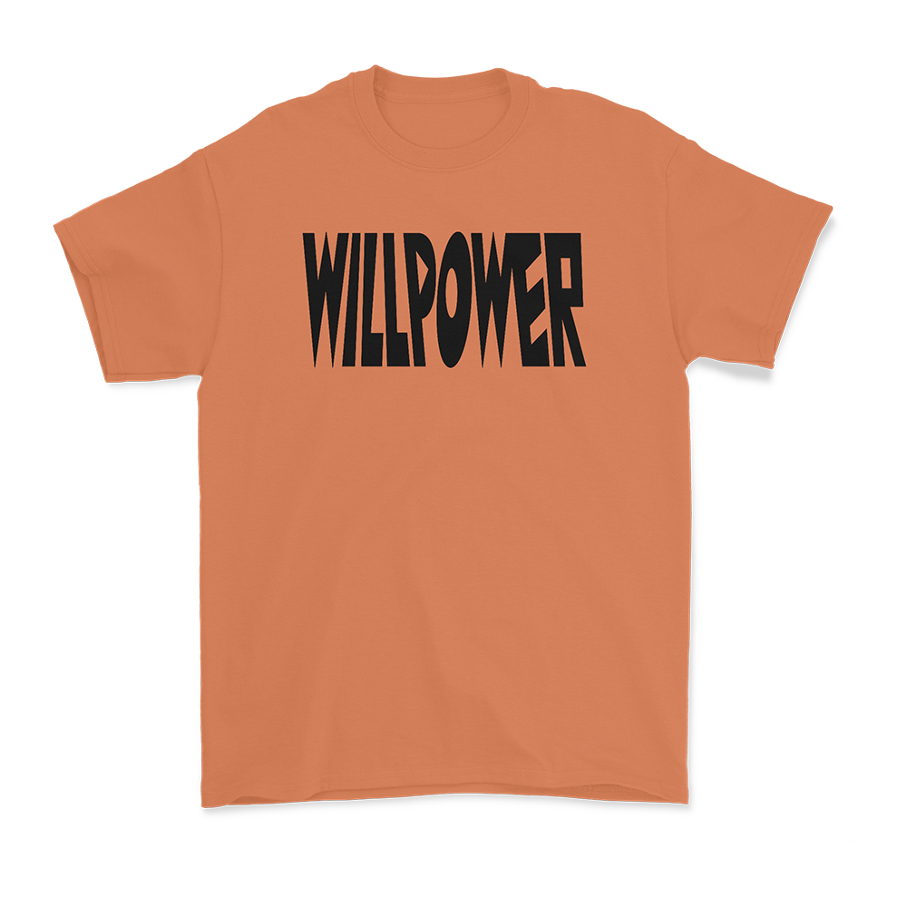 JOY DENALANE: "WILLPOWER" - Shirt, washed orange / unisex