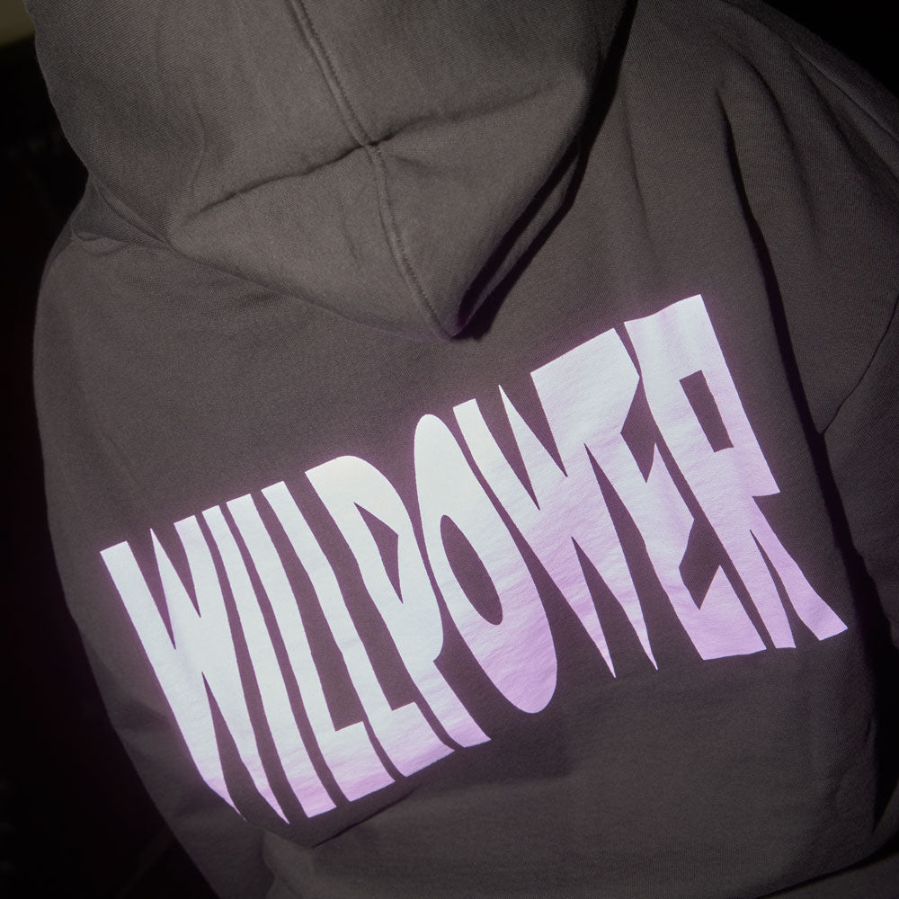 JOY DENALANE: "WILLPOWER" - Hoodie, dunkelgrau / unisex